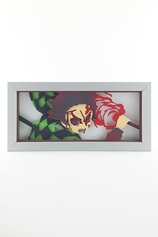 3D Tanjiro Anime Işıklı Kutu