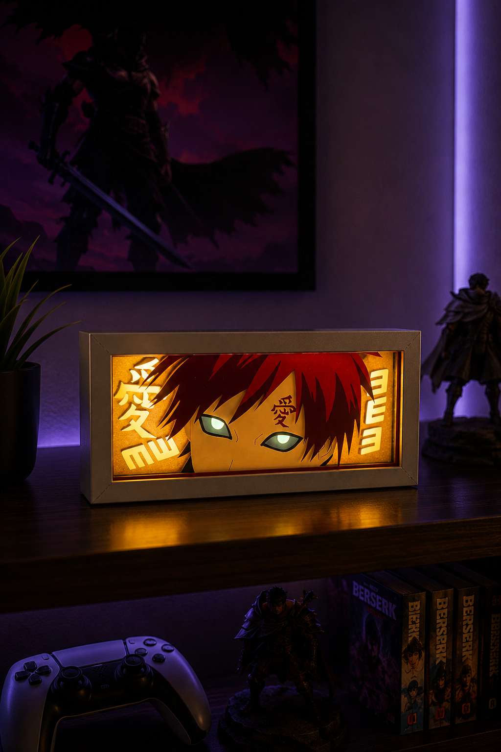3D Gara Anime Işıklı Kutu