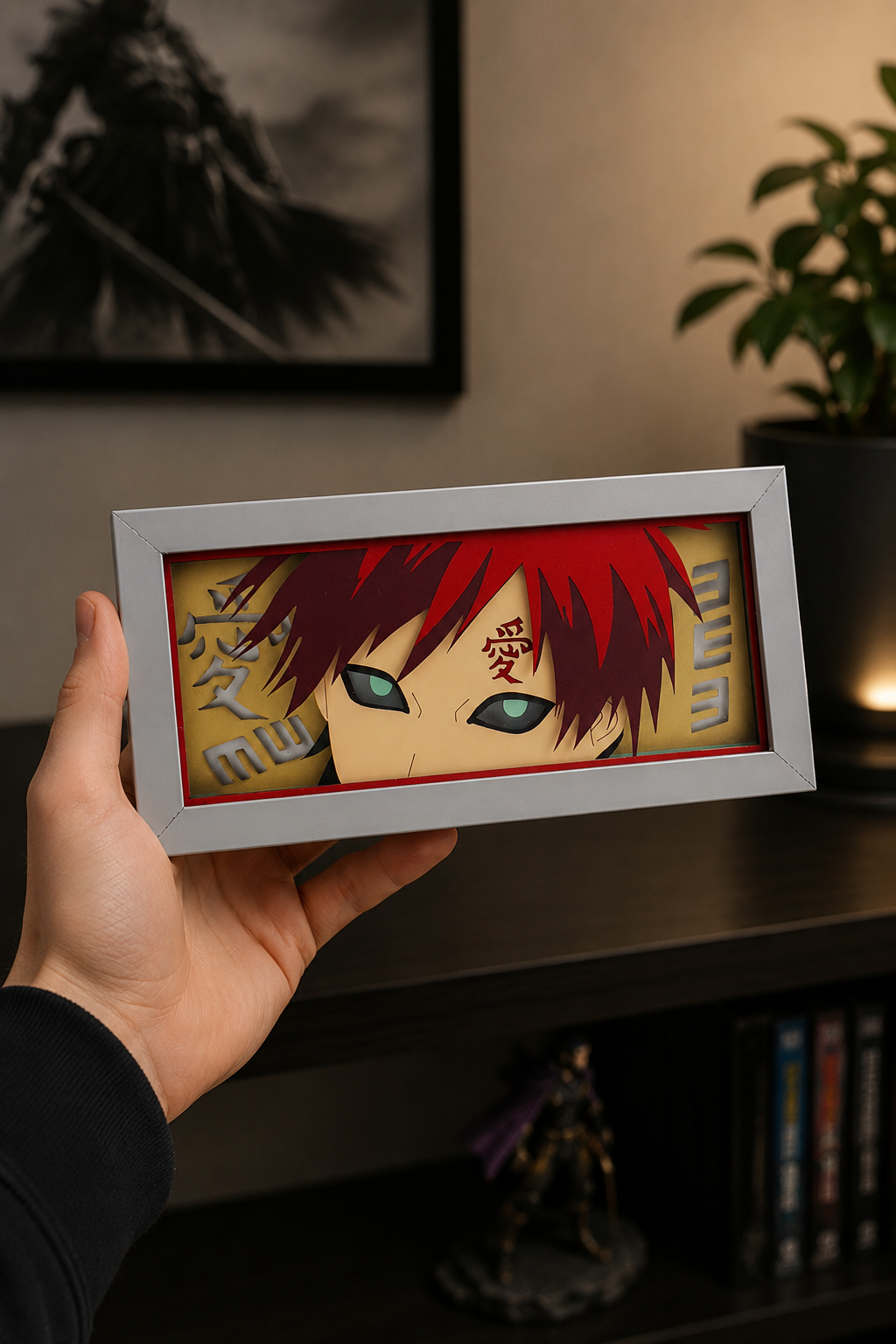 3D Gara Anime Işıklı Kutu