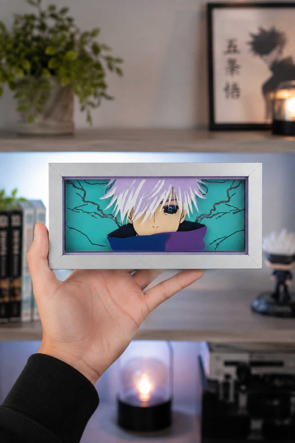 3D Gojo Anime Işıklı Kutu