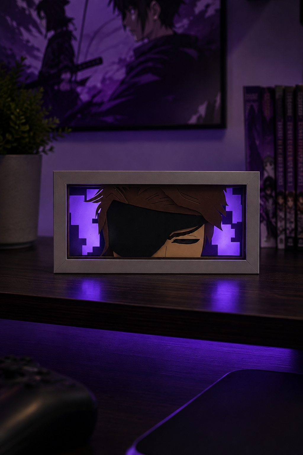 3D Aiden Anime Işıklı Kutu