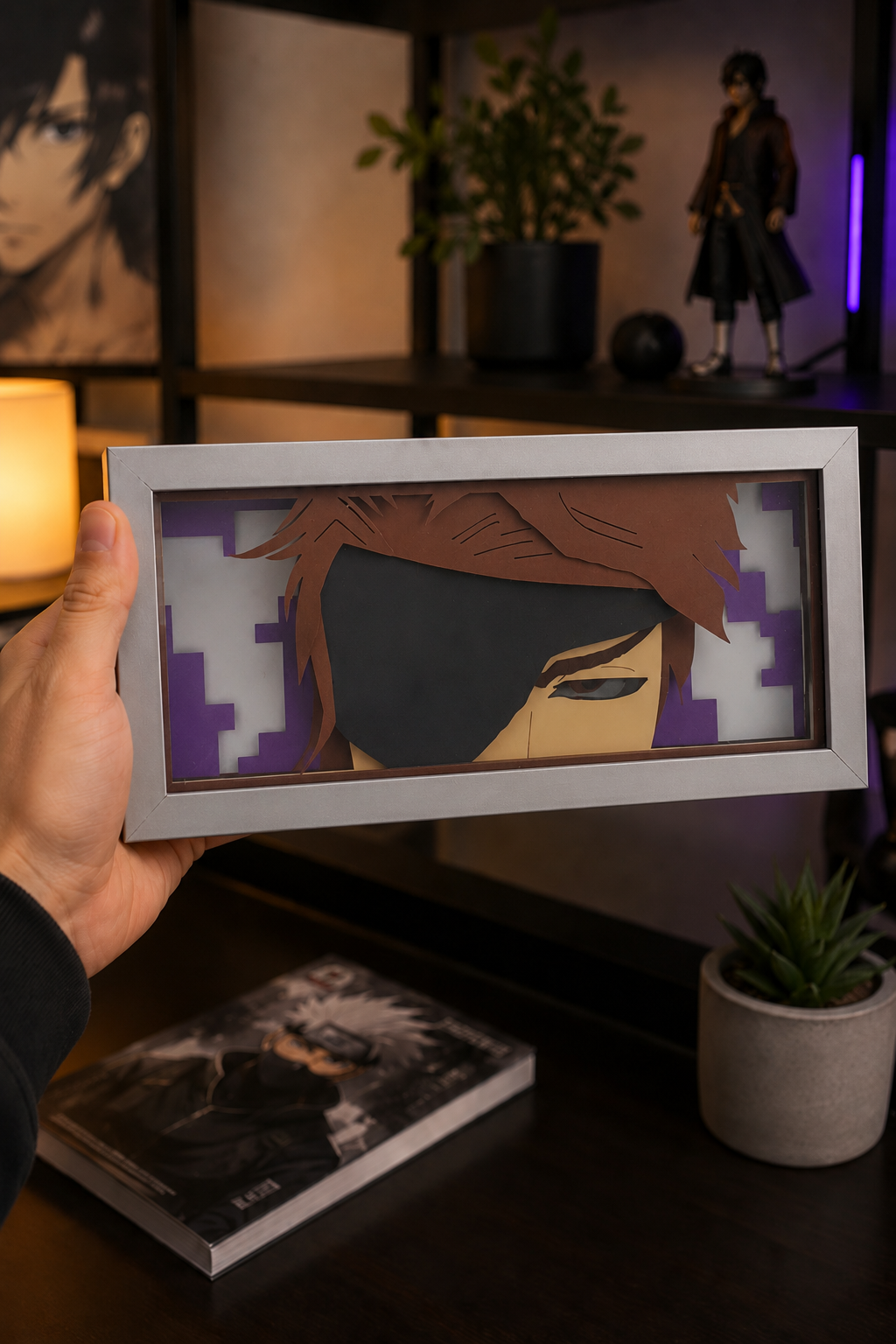 3D Aiden Anime Işıklı Kutu