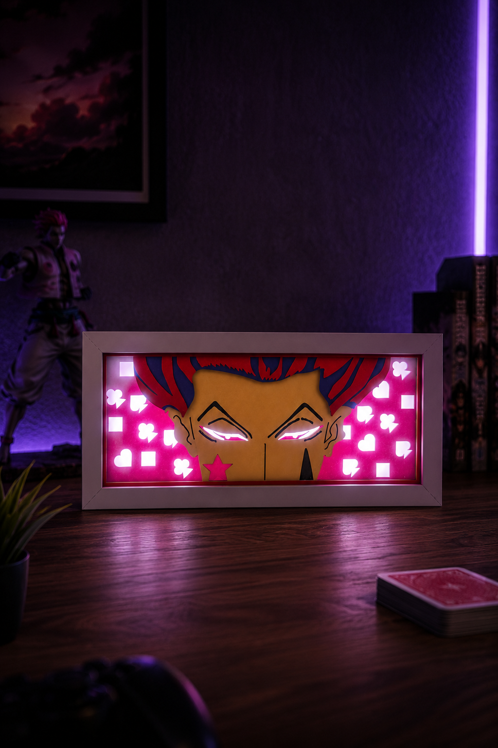 3D Hisoka Anime Işıklı Kutu