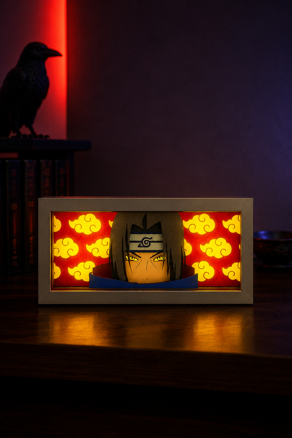 3D Itachi Anime Işıklı Kutu