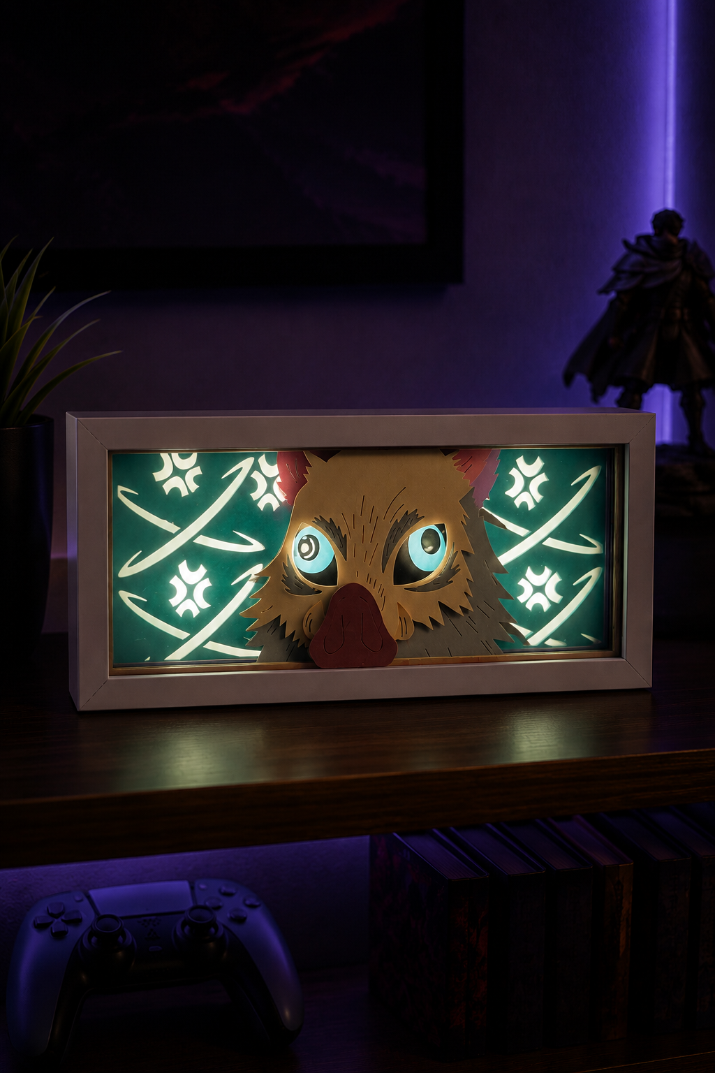 3D Inosuke Anime Işıklı Kutu