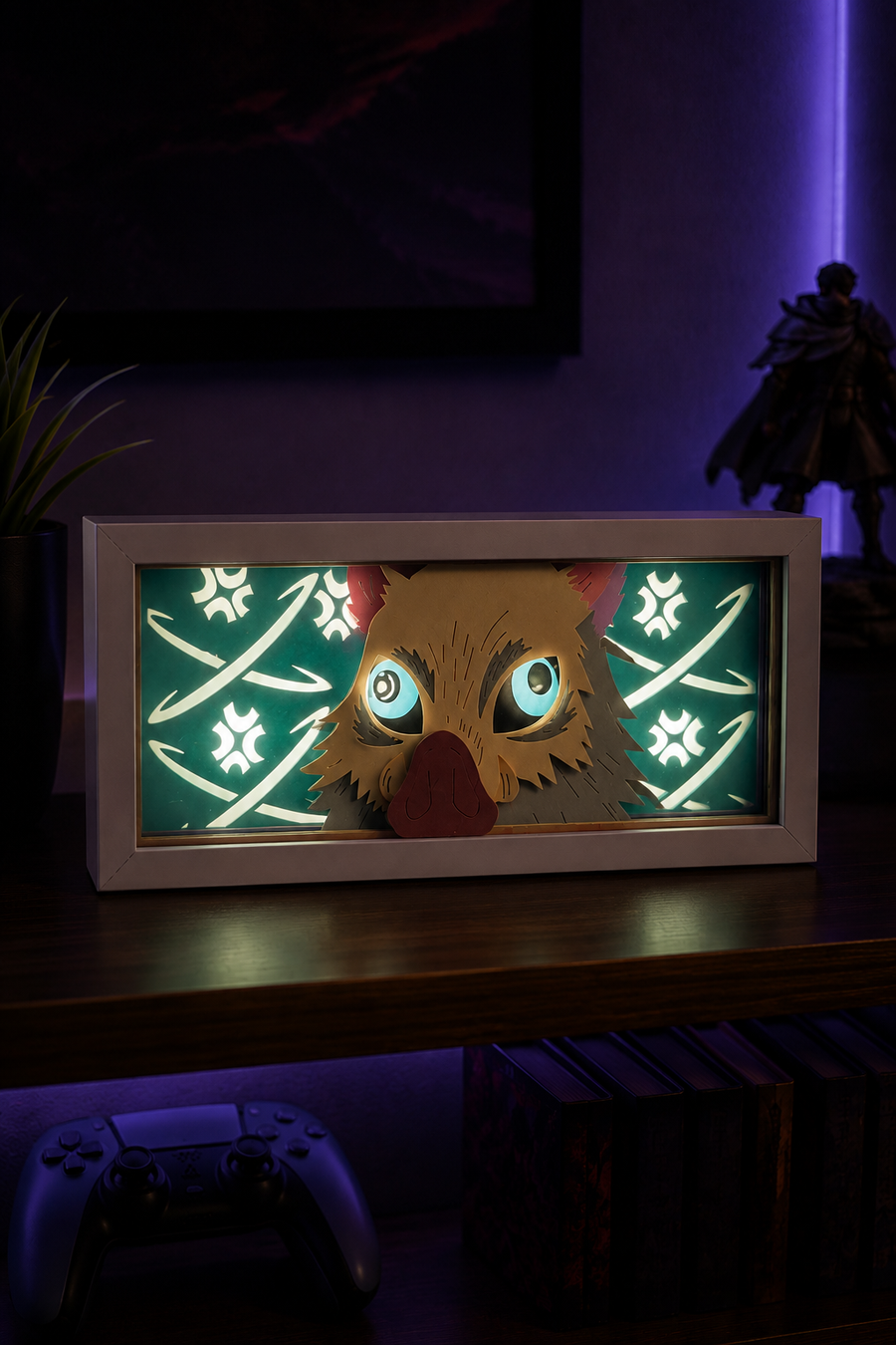 3D Inosuke Anime Işıklı Kutu