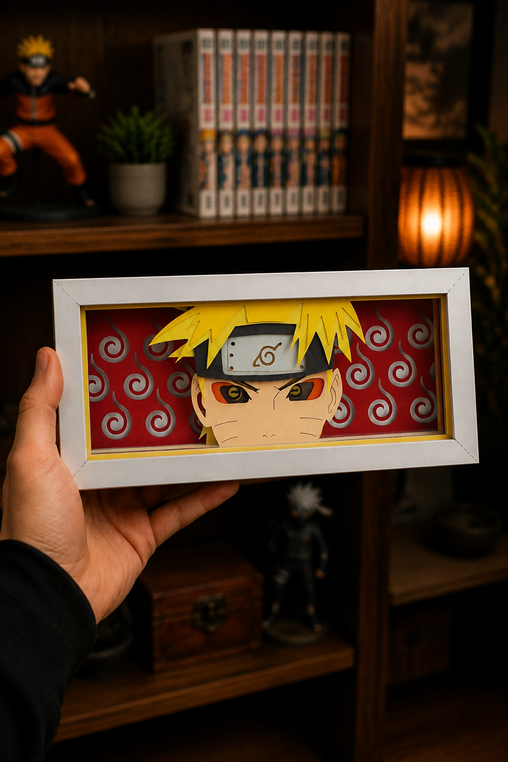 3D Naruto Anime Işıklı Kutu