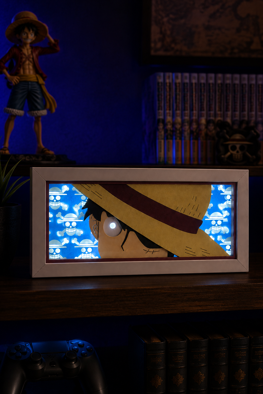 3D Luffy Anime Işıklı Kutu
