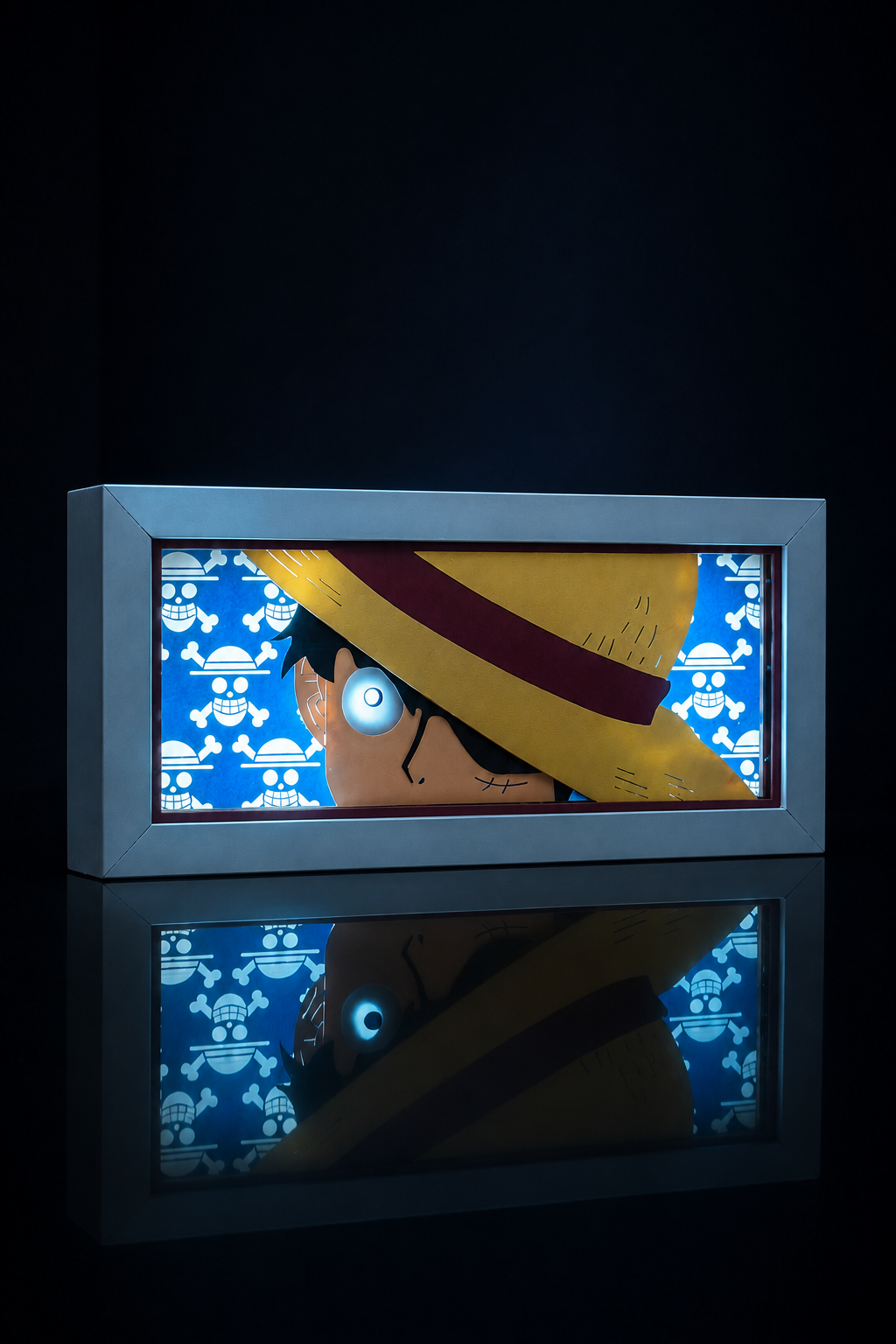 3D Luffy Anime Işıklı Kutu