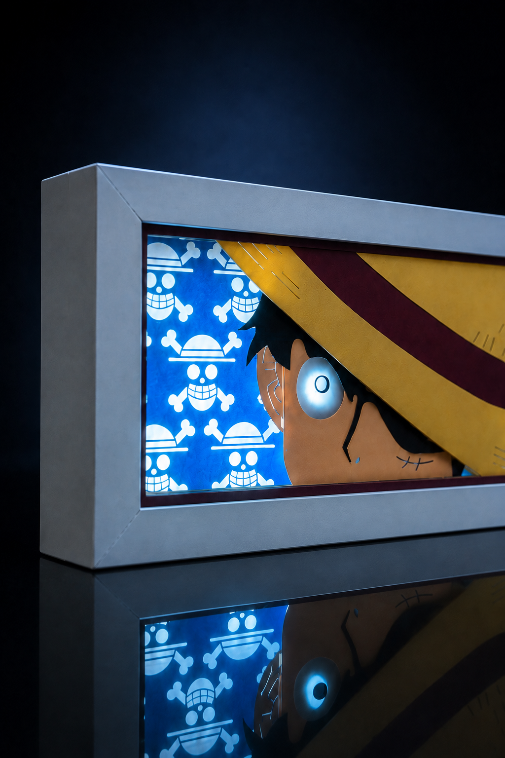 3D Luffy Anime Işıklı Kutu