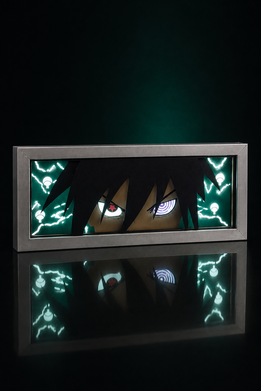3D Sasuke Anime Işıklı Kutu