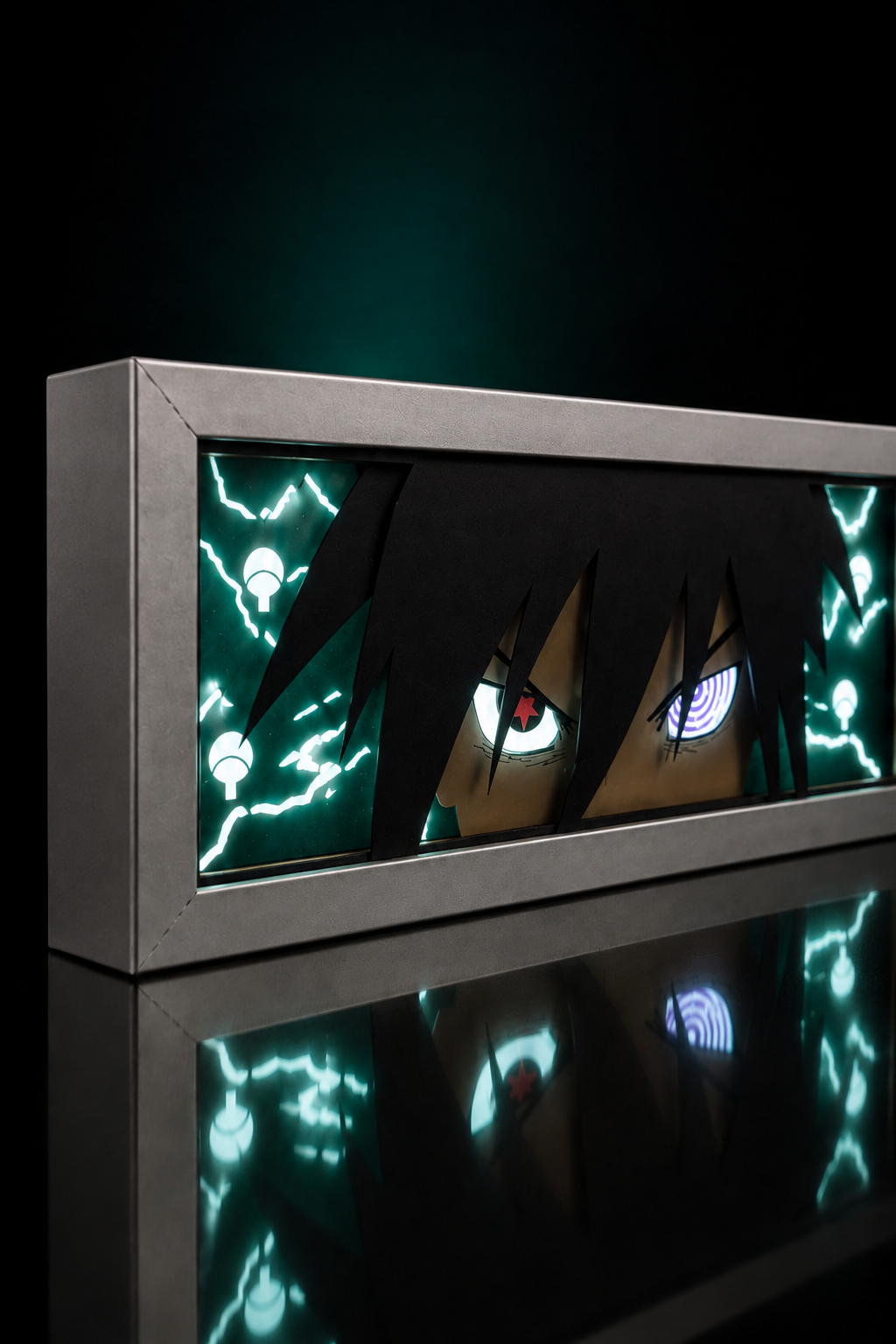 3D Sasuke Anime Işıklı Kutu