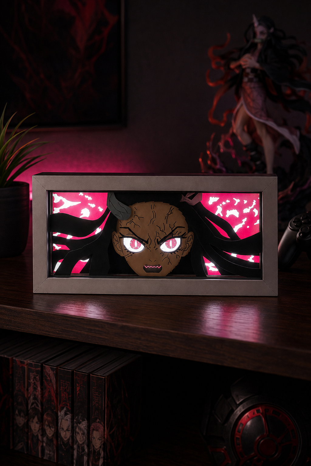 3D Nezuko Anime Işıklı Kutu