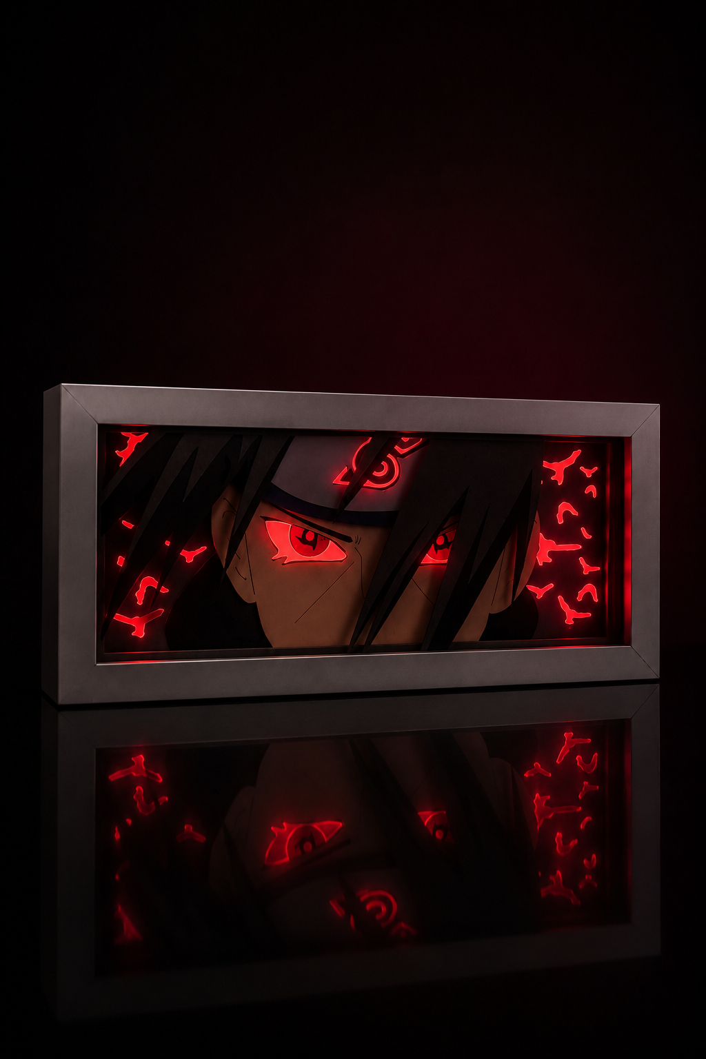 3D Young Itachi Anime Işıklı Kutu
