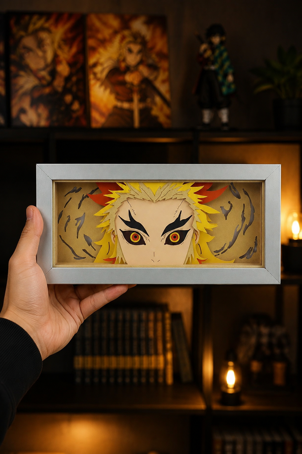 3D Rengoku Anime Işıklı Kutu