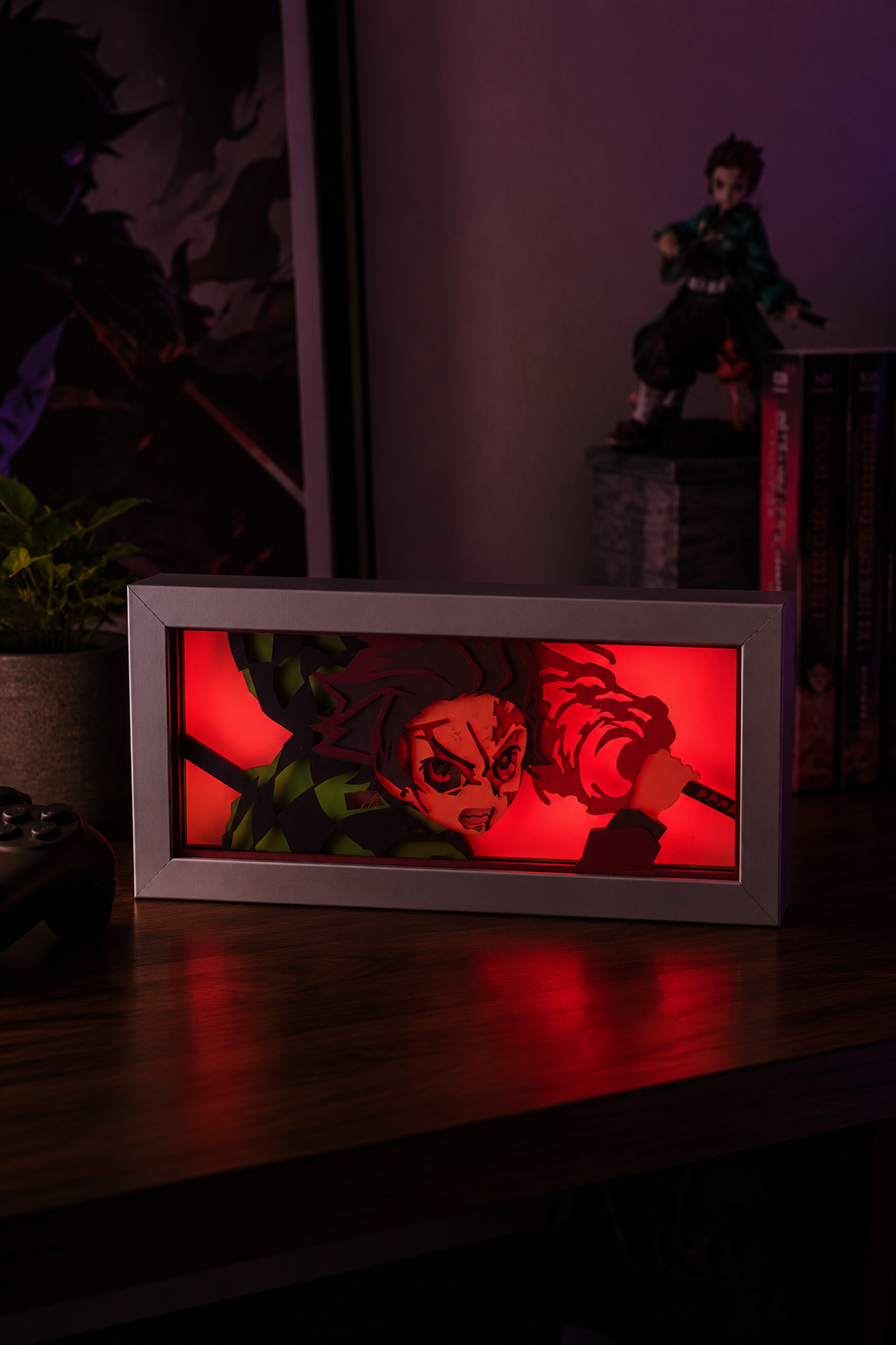 3D Tanjiro Anime Işıklı Kutu