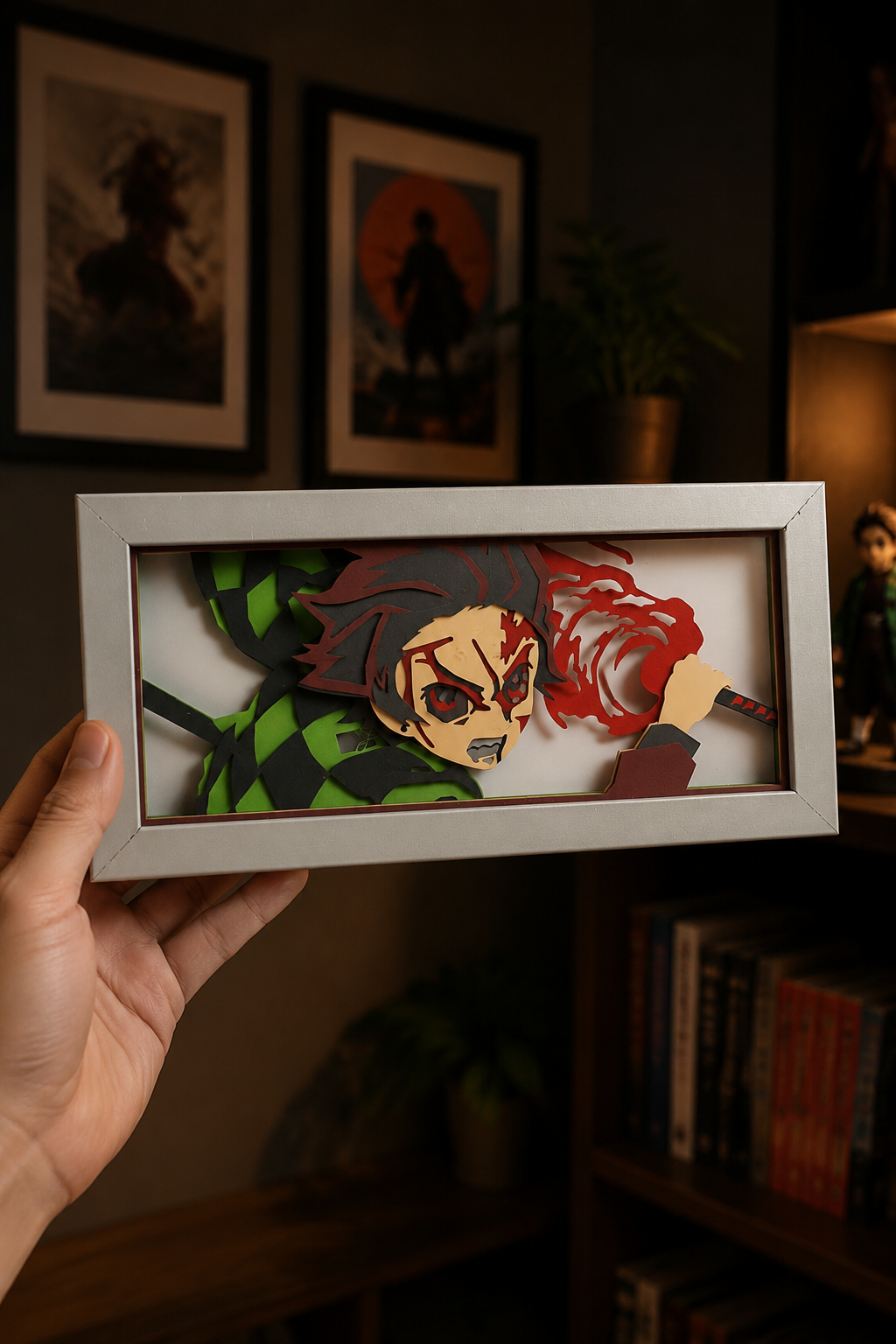 3D Tanjiro Anime Işıklı Kutu