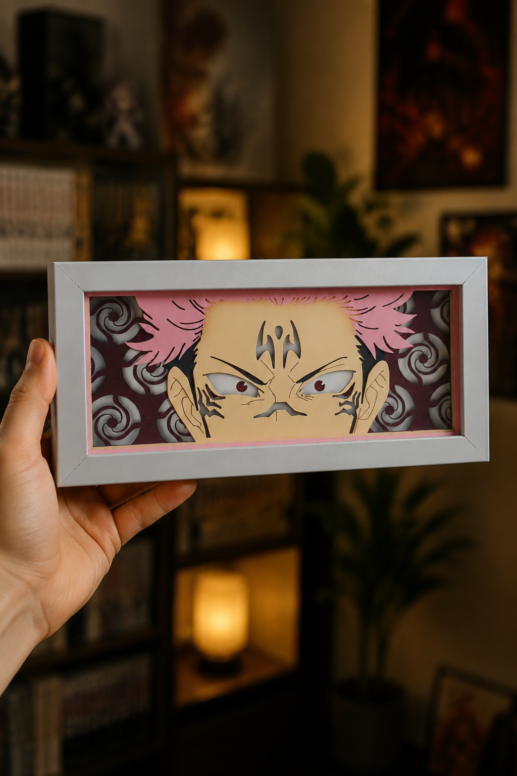 3D Sukuna Anime Işıklı Kutu