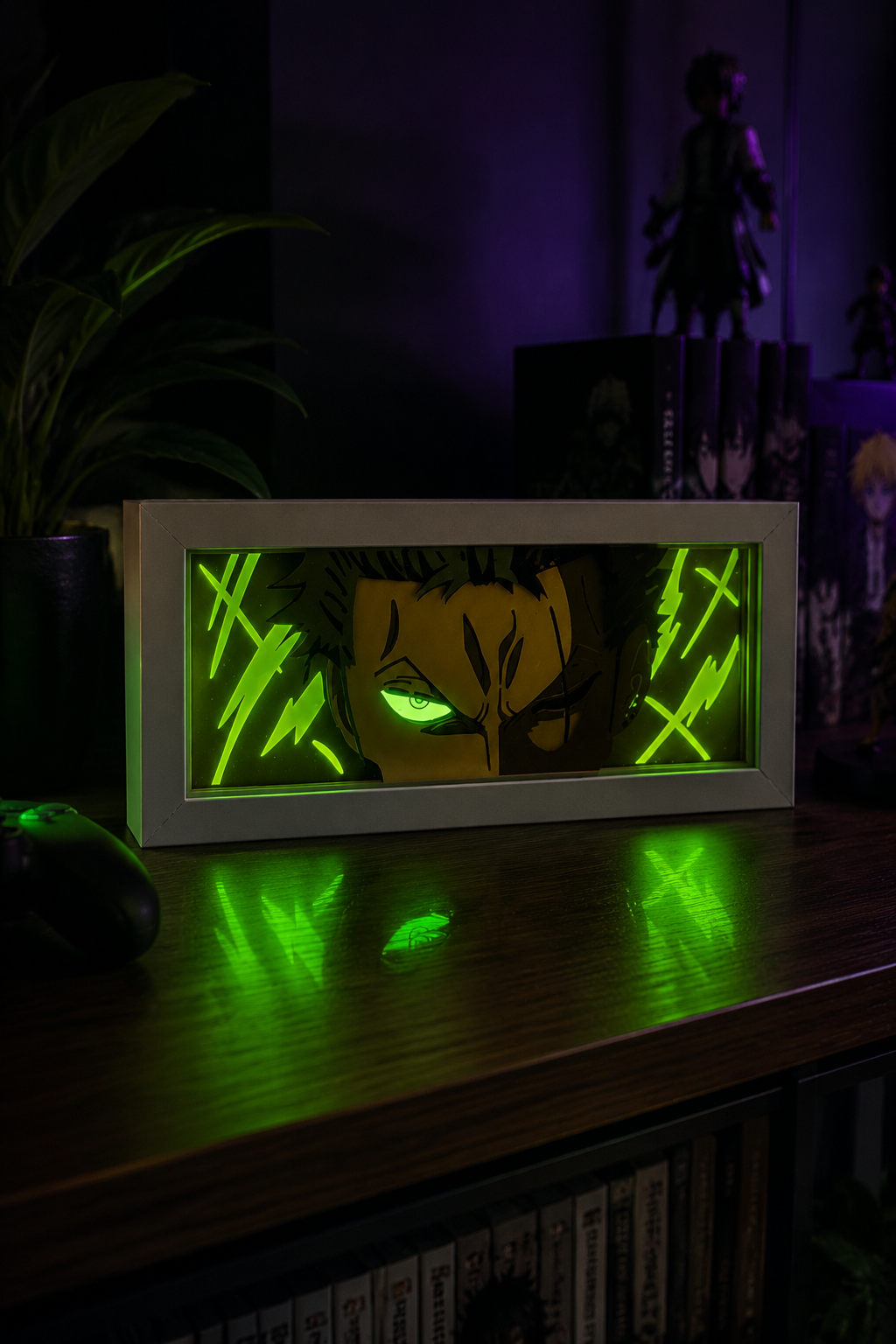 3D Zoro Anime Işıklı Kutu