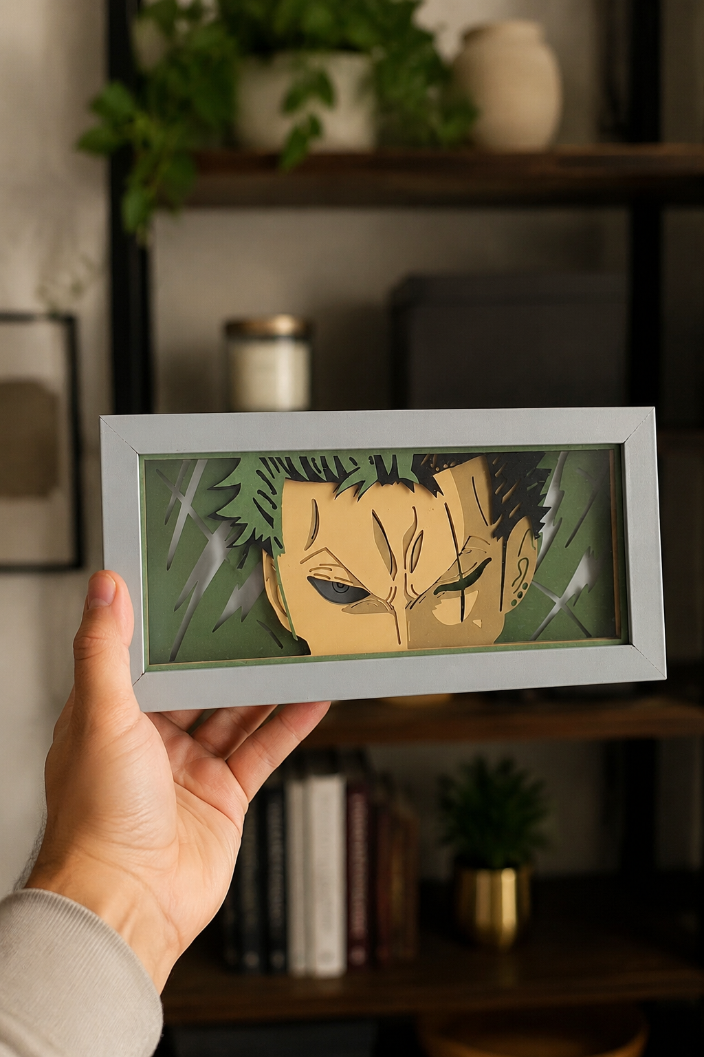 3D Zoro Anime Işıklı Kutu