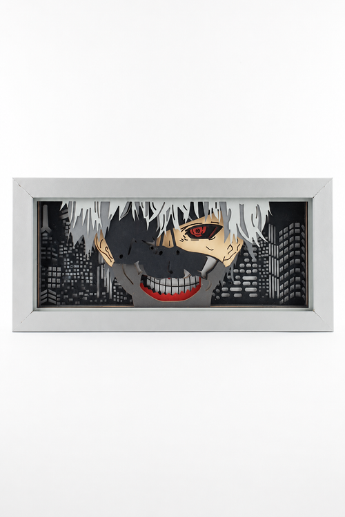 3D Dark Kaneki Anime Işıklı Kutu