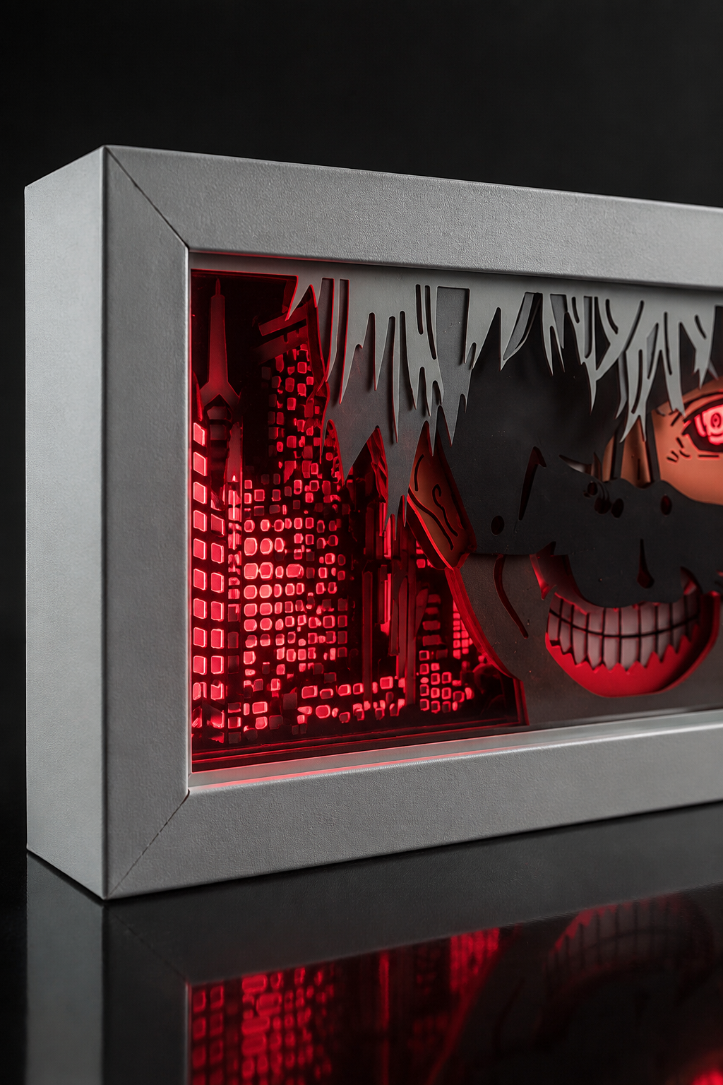 3D Dark Kaneki Anime Işıklı Kutu