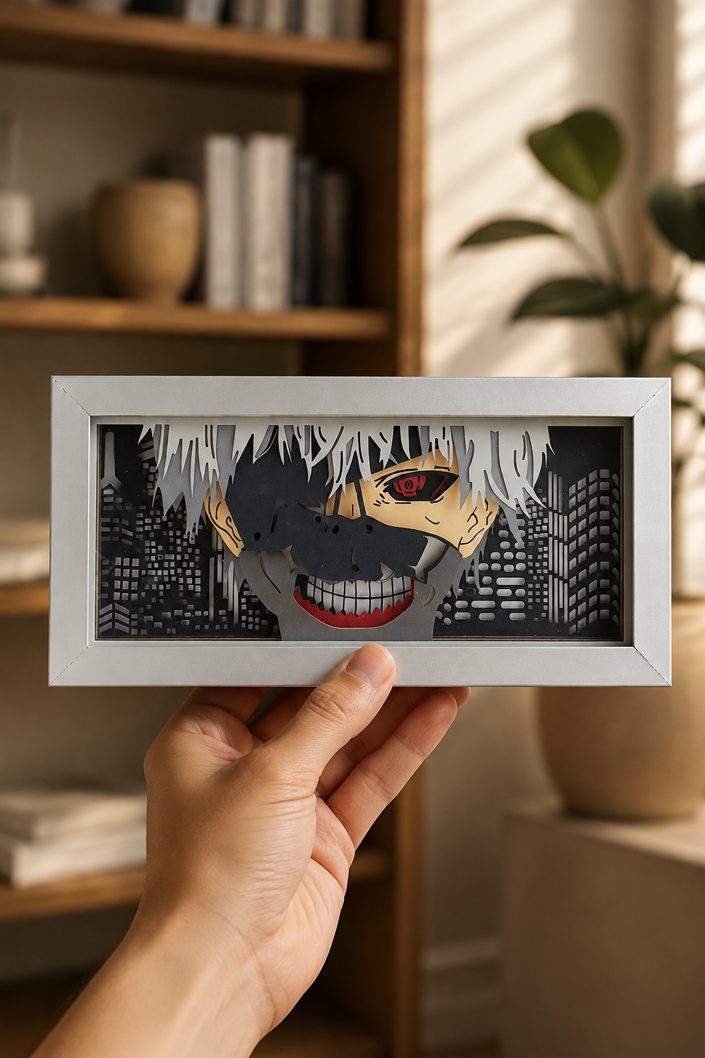 3D Dark Kaneki Anime Işıklı Kutu