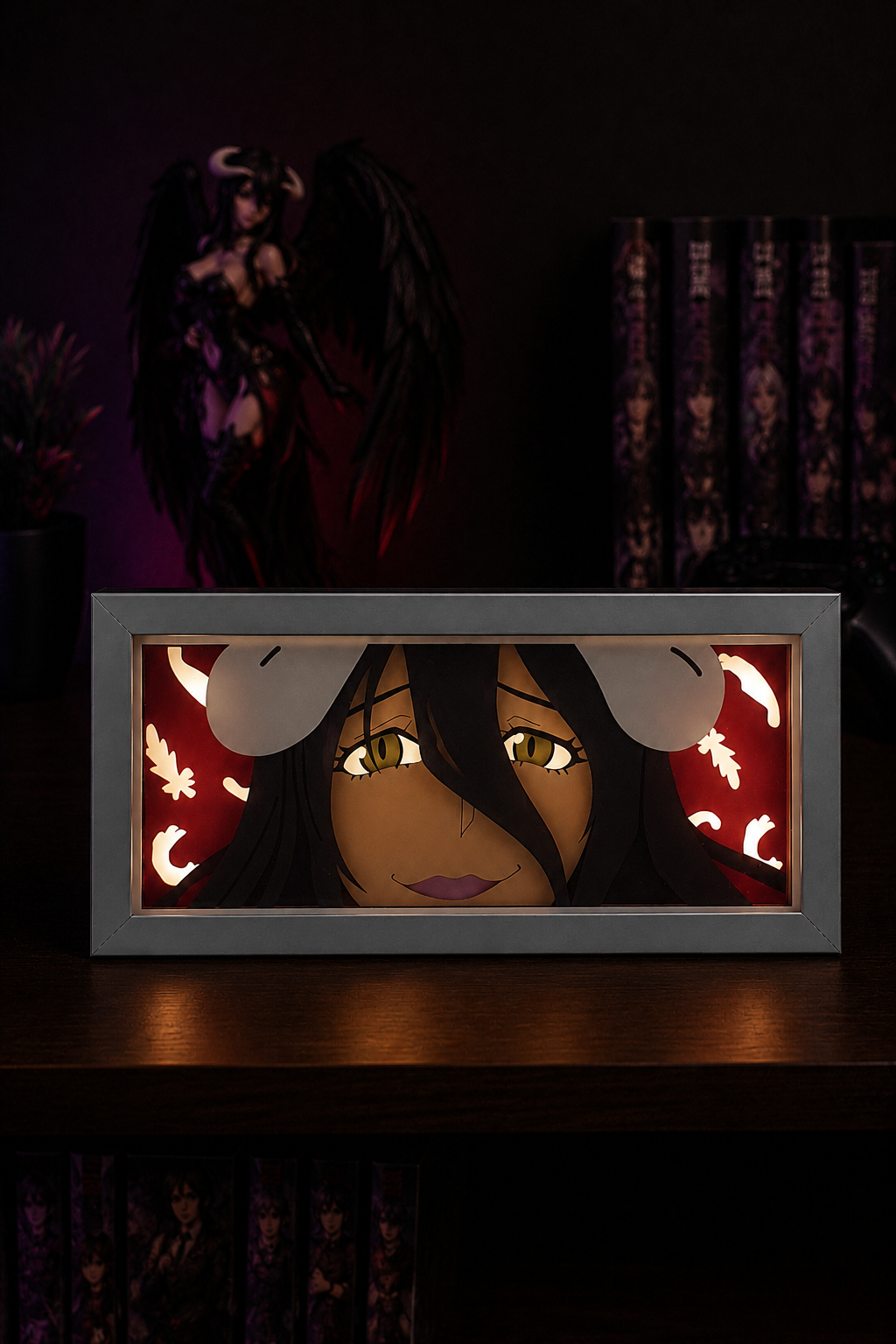 3D Albedo Anime Işıklı Kutu