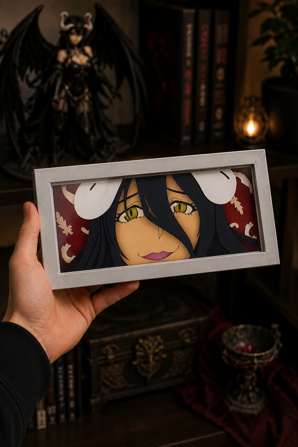 3D Albedo Anime Işıklı Kutu