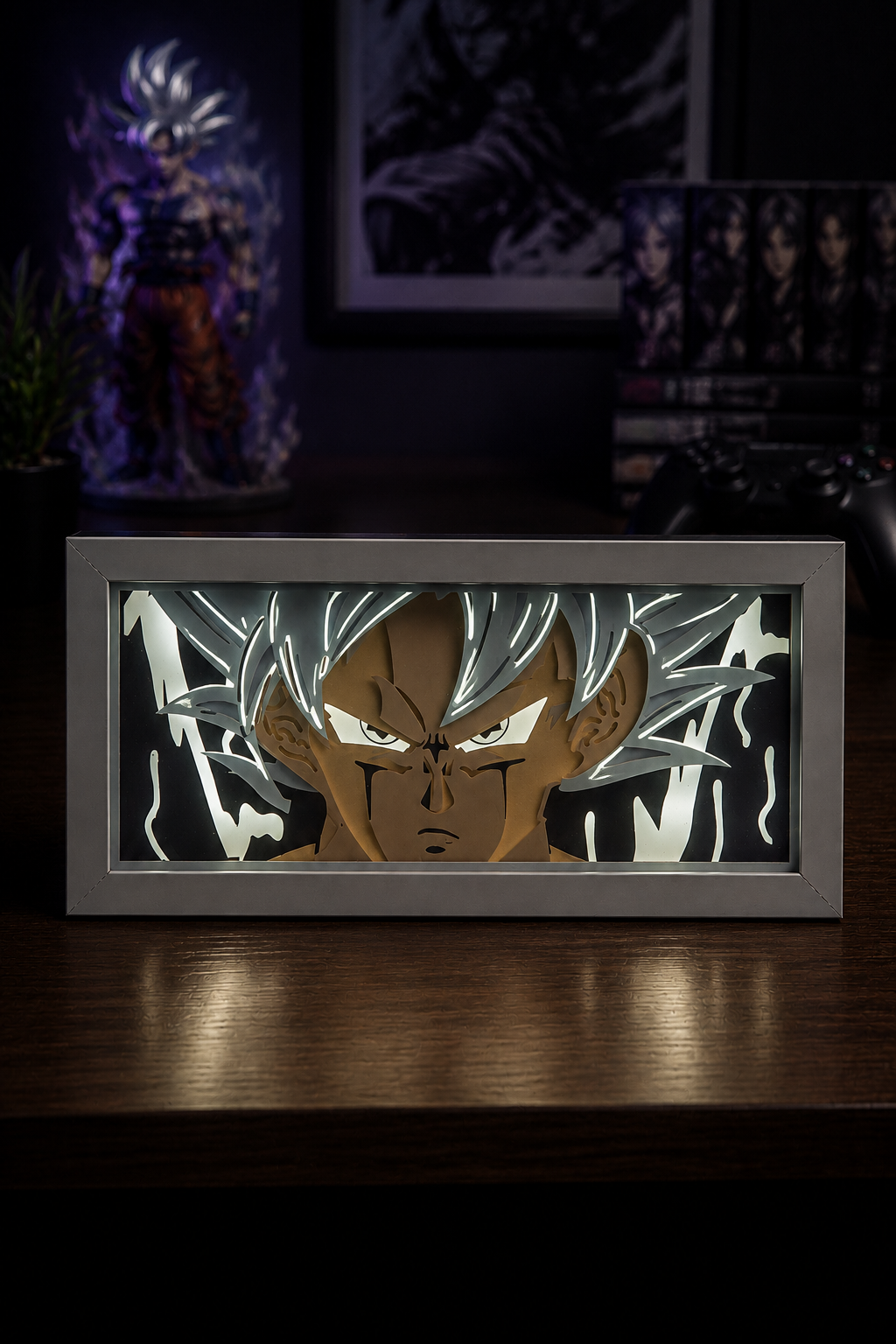 3D Goku Anime Işıklı Kutu