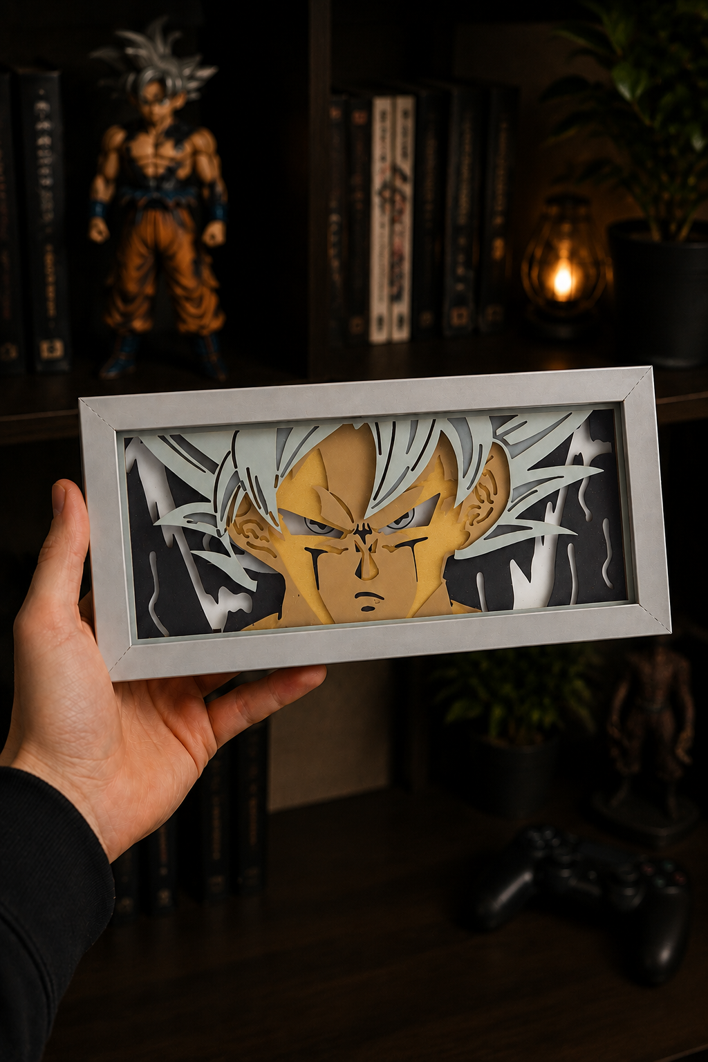 3D Goku Anime Işıklı Kutu