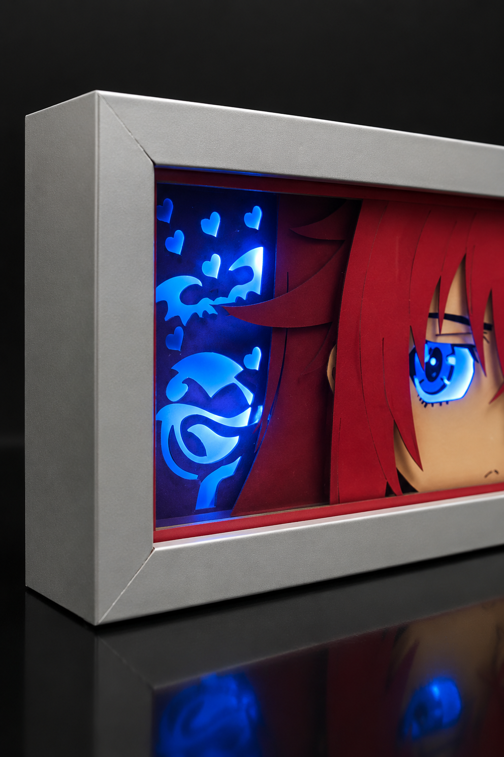 3D Rias Anime Işıklı Kutu