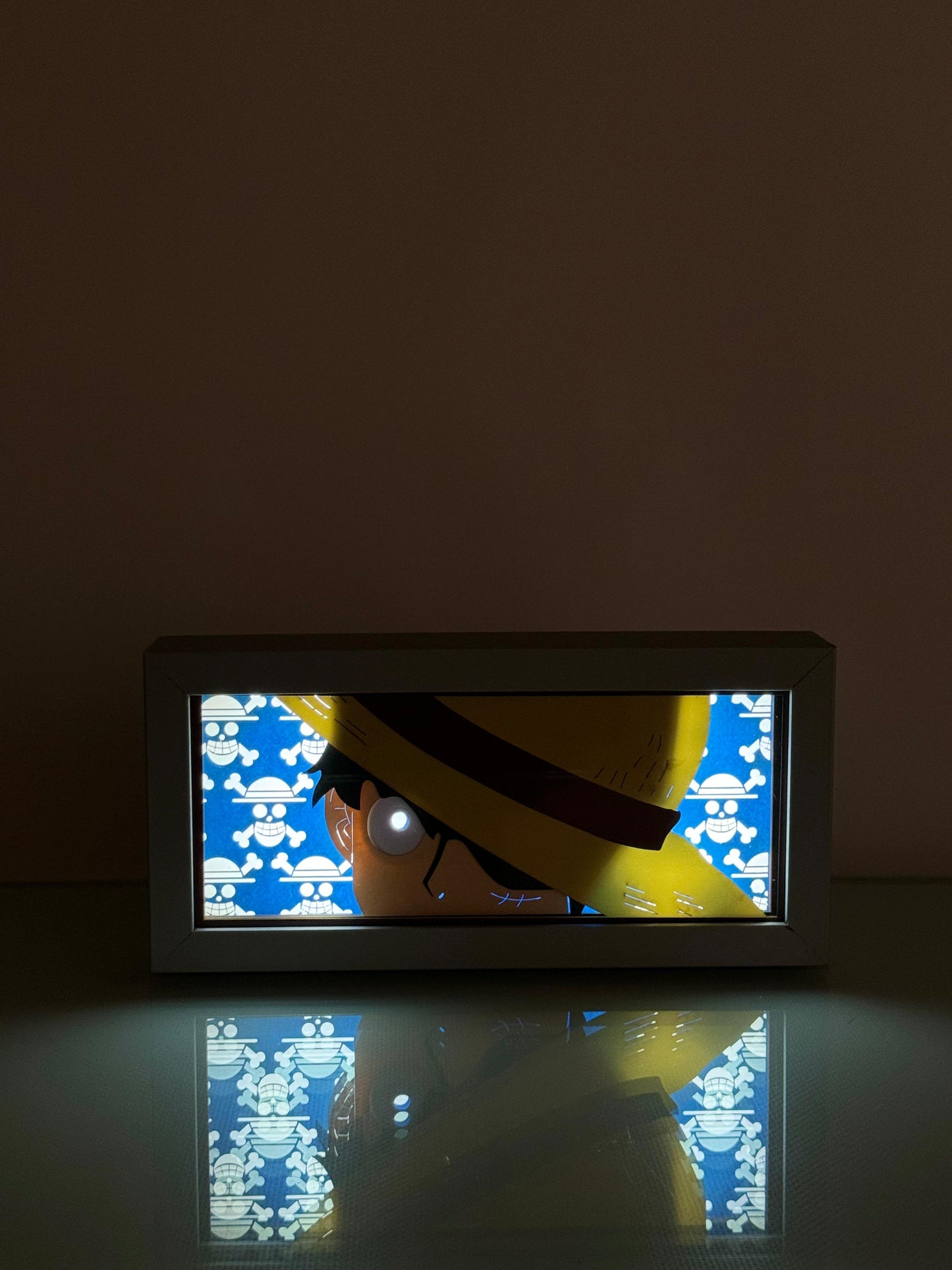 3D Luffy Anime Işıklı Kutu