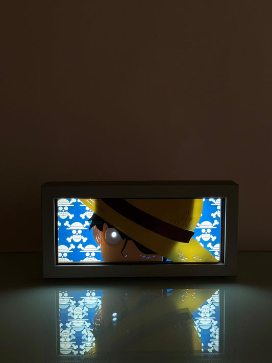 3D Luffy Anime Işıklı Kutu
