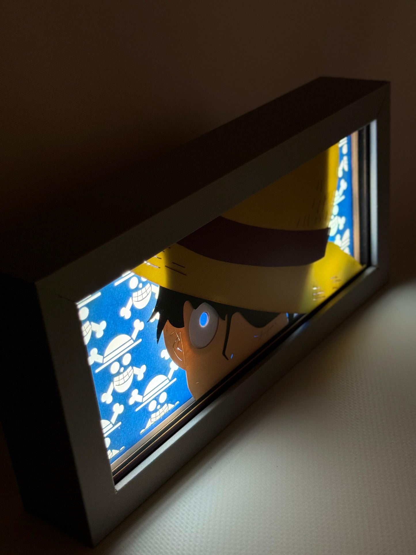 3D Luffy Anime Işıklı Kutu