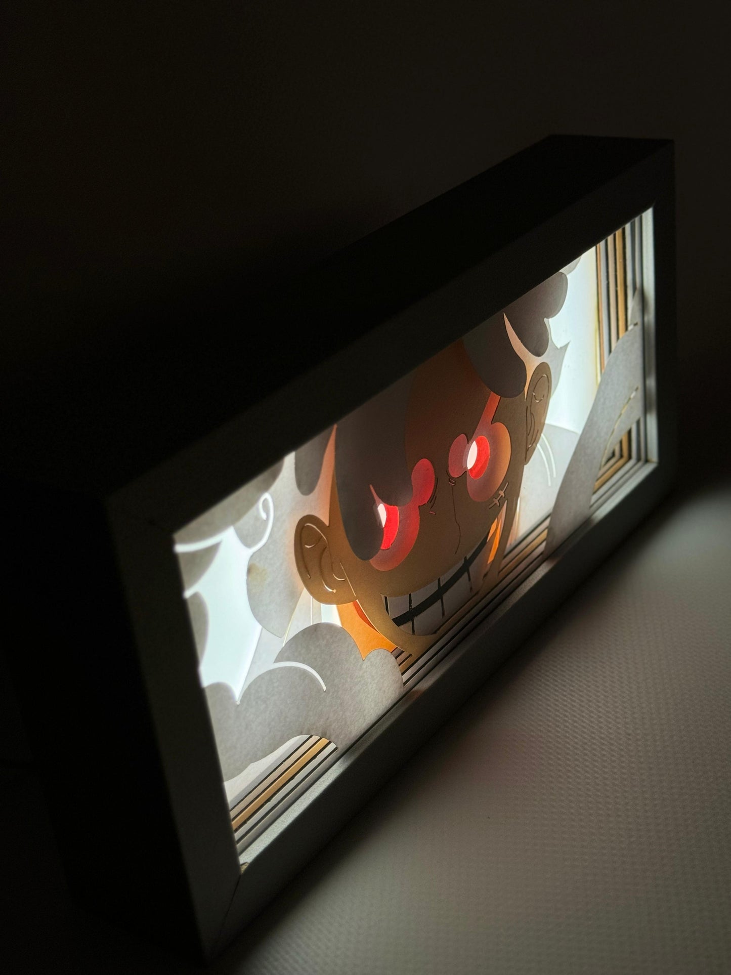 3D Luffy Anime Işıklı Kutu