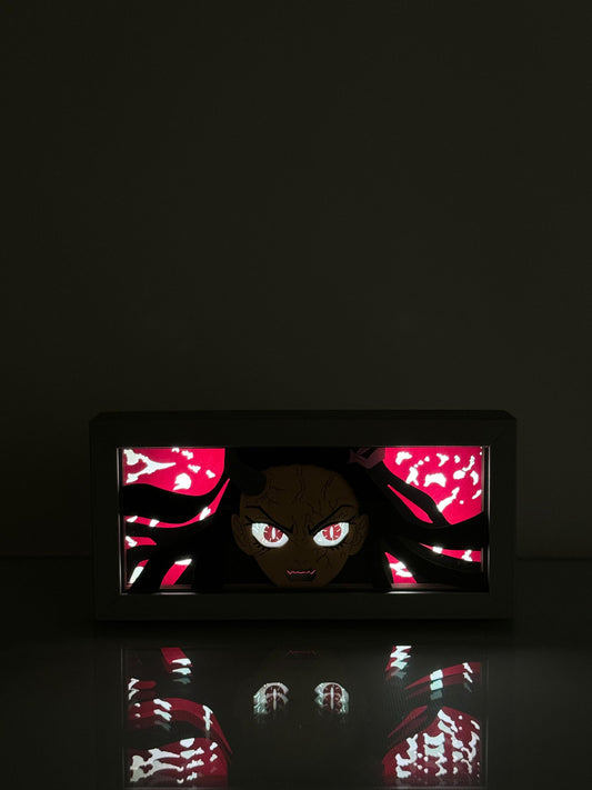 3D Nezuko Anime Işıklı Kutu