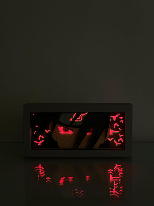 3D Young Itachi Anime Işıklı Kutu