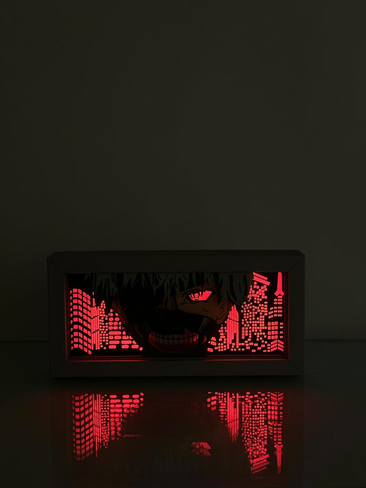 3D Dark Kaneki Anime Işıklı Kutu